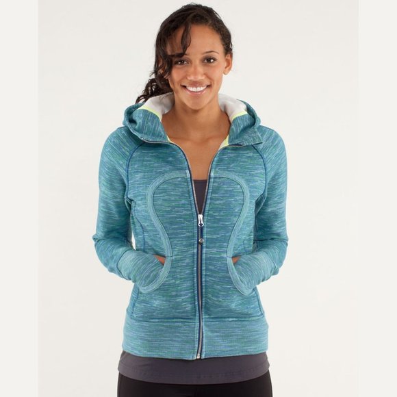 lululemon athletica Tops - Lululemon Scuba Hoodie Wee Are From Space Clarity Yellow Beaming Blue Women's 8